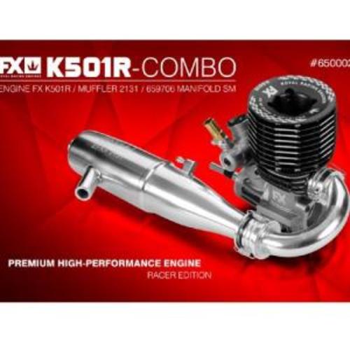 650002 FX ENGINE - K501R - Combo: Engine + Muffler 2131 + 659706 Manif. SM