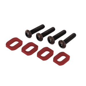 [AX7759R] Washers, motor mount, aluminum (red-anodized) (4)/ 4x18mm BCS (4) 