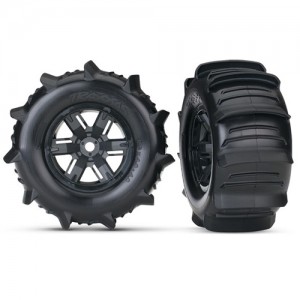 [AX7773] Tires &amp; wheels, assembled, glued (X-Maxx 8S) 
