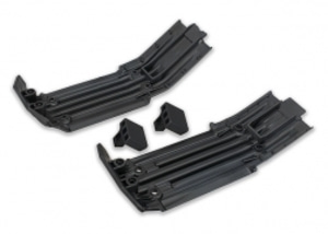 [AX7744] Skidplate, front (1), rear (1)/ rubber impact cushion (2) 