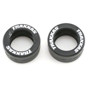 AX5185 Tires, rubber (2) (fits Traxxas wheelie bar wheels)