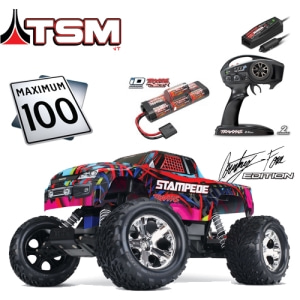CB36076-3 Courtney Force Edition Stampede 2wd Monster Truck RTR W/ Battery and Charger