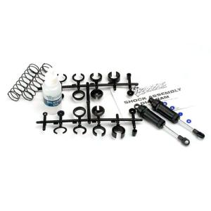 AX3760 Ultra Shocks (black) (long) (complete w/ spring pre-load spacers &amp; springs) (front) (2)