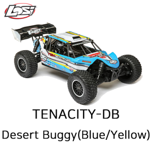 1/10 TENACITY-DB 4WD Desert Buggy RTR with AVC, Blue/Yellow  