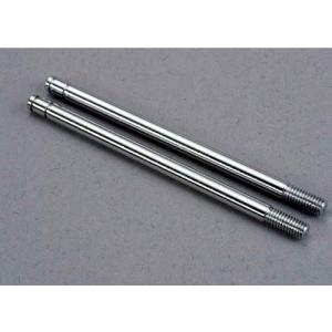 AX2656 Shock shafts, steel, chrome finish (xx-long) (2)(Rear)