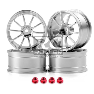 MST 102067FS Flat silver RS II wheel (+3) (4)