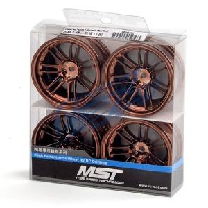 MST PREMIUM DRIFT Copper red 7 spoke 2 rib wheels offset 10 (4PC/한대분)