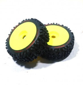 L-T3130SY B-PIONEER 1/8 Scale Off Road Buggy Tires Soft Compound (Yellow) (버기용,반대분,본딩완료)