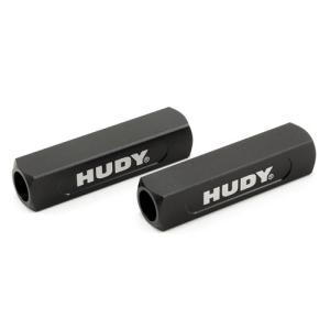 107701 Hudy 20mm Droop Gauge Chassis Support Blocks (2) (1/10 - 1/8 On Road)