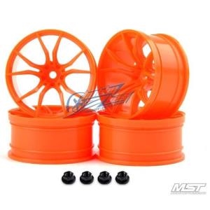 102050O MST Orange FX RC 1/10 Drift Car Wheels offset 11 (4 PCS)