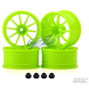102069AG MST Green RS II 1/10 Drift Car Wheels offset 7 (4 PCS)