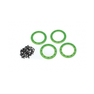 AX8168G Green 2.2&quot; Aluminum Beadlock Rings (4)
