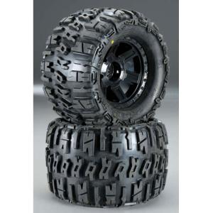 AP1184-11 Trencher X 3.8인치 Tire w/Desperado 17mm MT Wheels (Black) (2) (1/2인치 Offset)