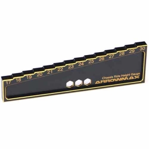 AM-171014 Chassis Ride Height Gauge 17 to 30mm for 1/8 Off-Road Black Golden