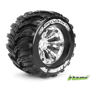L-T3220CH MT-CYCLONE SPORT Compound / Chrome Rim / 1/2&quot; OFFSET (2) 1/8 Scale Traxxas Style Bead 3.8” Monster Truck(반대분) 레보,써밋,이맥스,세비지,E6