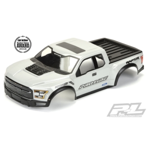 AP3461-14 Pre-Painted / Pre-Cut 2017 Ford F-150 Raptor True Scale Body (Gray) for PRO-2 SC, Slash, Slash 4X4, SC10 (Requires Pro-Line Extended Body Mount Kit, Sold Separately)