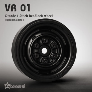 1.9 VR01 beadlock wheels (Black) (2)