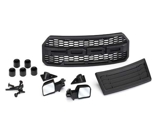 AX5828 Body accessories kit, 2017 Ford Raptor® (includes grill, hood insert, side mirrors, &amp; mounting hardware)