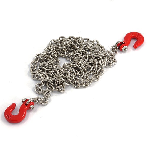 [#YA-0357] 1/10 RC Rock Crawler Accessory 96cm Long Chain and Hook Set Black│스케일 악세사리