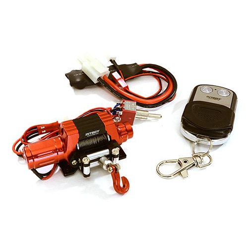 T10 Realistic High Torque Mega Winch w/ Remote for Scale Rock Crawler 1/10 Size C27279RED 윈치,모듈셋트