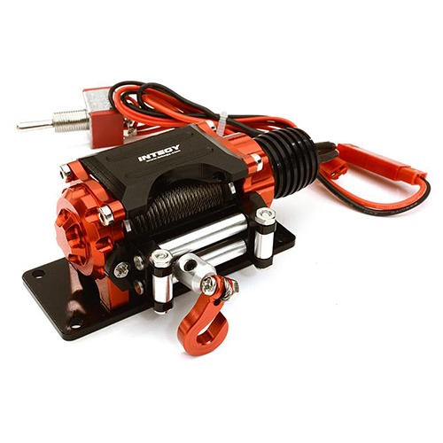 Billet Machined T3 Realistic Mega Winch for Scale Rock Crawler 1/10 Size C27161RED 윈치