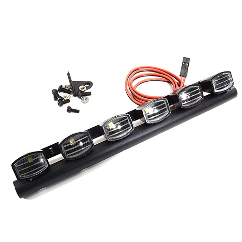 Realistic Roof Top Spot LED (6) Light Set 150mm Wide for 1/10 Off-Road Vehicles C29469 서치바LED