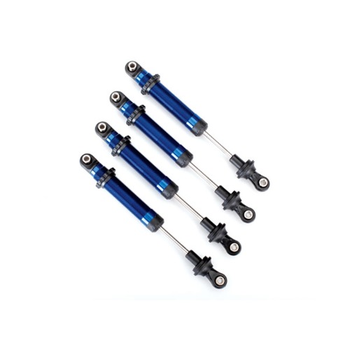 AX8160R Shocks, GTS, aluminum Blue-anodized-assembled without springs 4 for use with #8140R TRX-4 Long Arm Lift Kit)
