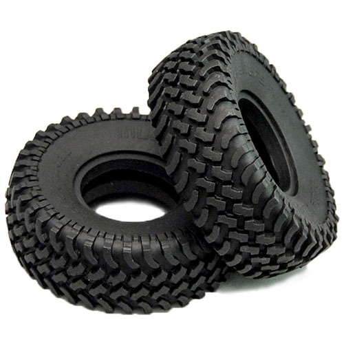[#Z-T0100] [2개] Mud Thrashers 1.55&quot; Scale Tires (크기 93.3 x 35.4mm)