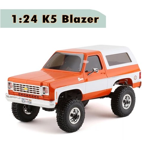 [FMS12403RTROR] [완제품｜레진바디] 1/24 Chevrolet K5 Blazer 1976s 4WD Truck w/Two-Speed Transmission (Orange)