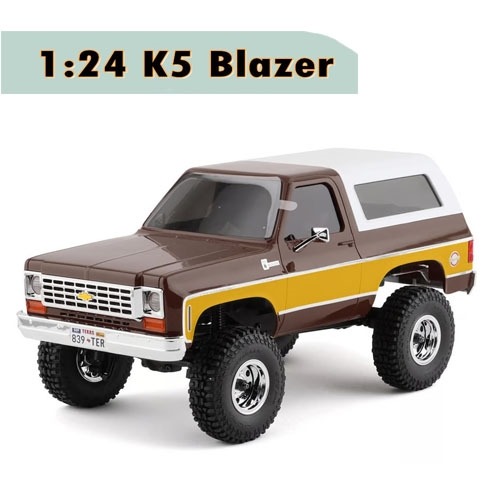 [FMS12403RTRBR] [완제품｜레진바디] 1/24 Chevrolet K5 Blazer 1976s 4WD Truck w/Two-Speed Transmission (Brown)