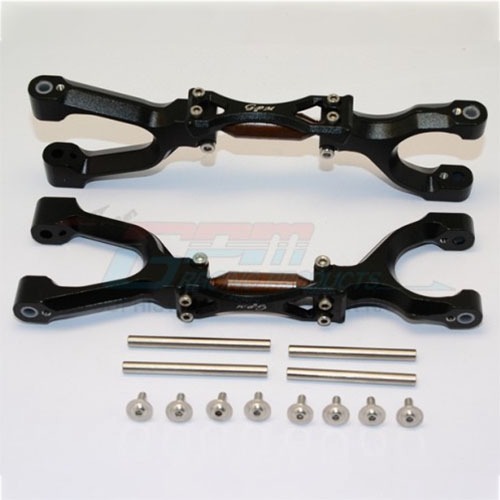 [#TXM054SN-BK-BK] Spring Steel + Aluminum Supporting Mount w/Front or Rear Upper Arms Set (for X-Maxx)