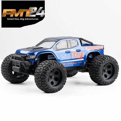 FMS 1/24 FMT24 Chevrolet Colorado Monster Truck RTR BLUE