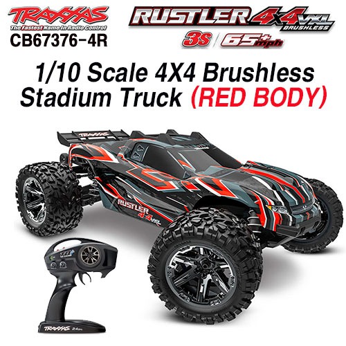 CB67376-4R 1/10 Scale 4X4 Brushless  Stadium Truck (RED BODY)