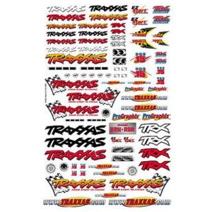 [AX9950] Official Team Traxxas racing decal set (flag logo/ 6-color) - 오피셜 팀 트락사스 레이싱 데칼 셋트 