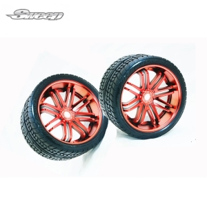 SWSRC0001R Road Crusher Offroad Belted tire Red wheel 1/4 offset