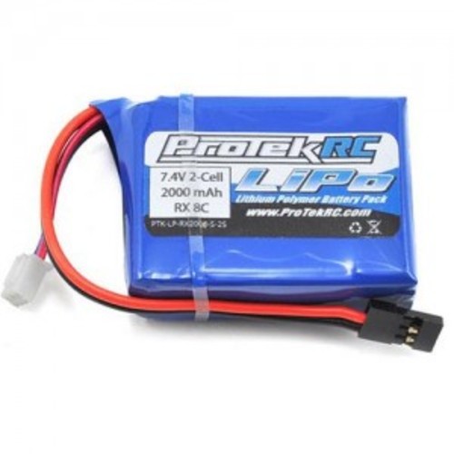 [PTK-5171] ProTek RC LiPo HB &amp; Losi 8IGHT Receiver Battery Pack (7.4V/2000mAh) (핫바디, 팀로시)