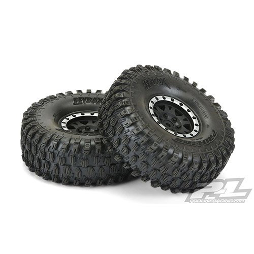 [AP10128-13] Pro-Line Hyrax 1.9&quot; Tires w/Impulse Wheels (Black/Silver) (2) (G8) - 12mm Hex 타입