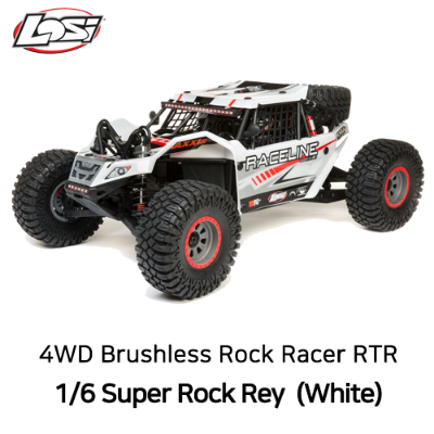 초대형 슈퍼 락레이 1/6 Super Rock Rey 4WD Brushless Rock Racer RTR 화이트 *조종기 포함