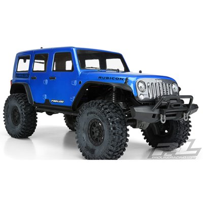 매장 입고완료 [AP3502-13] Pro-Line Jeep Wrangler Unlimited Rubicon Pre-Painted &amp; Pre-Cut Body (Blue) (TRX-4) (12.8&quot; Wheelbase)