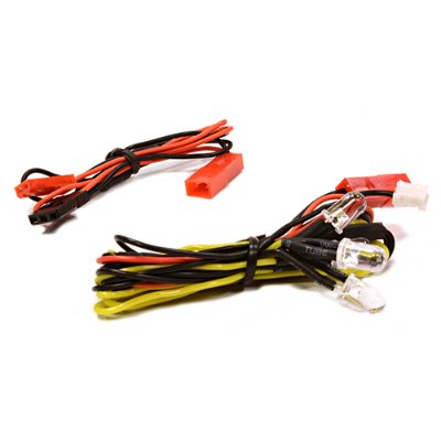 LED Light 4pcs w/ Extended Wire Harness to Receiver or 6VDC Source C25869YELLOW