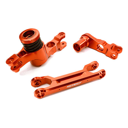 Billet Machined Steering Bell Crank Set for Traxxas X-Maxx 4X4 (Red)