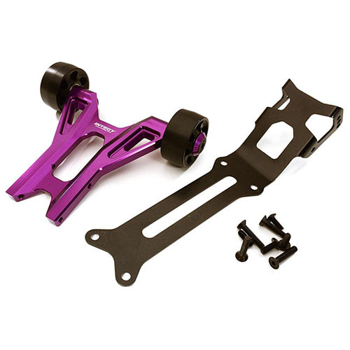 Billet Machined Wheelie Bar Kit for Traxxas X-Maxx 4X4 (Purple)