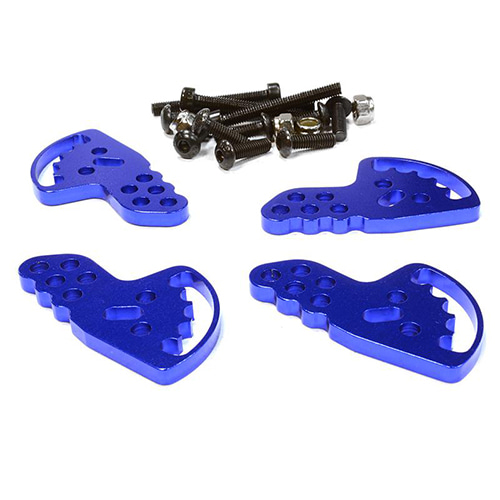 Billet Machined Adjustable Shock Mount Plate (4) for Axial 1/10 SCX-10 Crawler C26139BLUE  쇽마운트