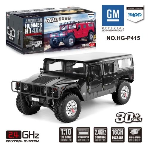 LED 멀펑 버젼 HG P415 Standard 1/10 2.4G RC Car for Hummer Metal Chassis Vehicles RED NEW0175 험머