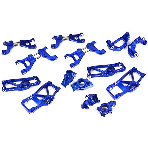 [#C29368BLUE] Billet Machined Suspension Kit for Traxxas 1/10 Maxx Truck 4S