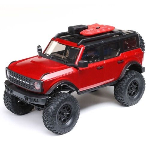 AXIAL 1/24 SCX24 2021 Ford Bronco 4WD Truck Brushed RTR, Red