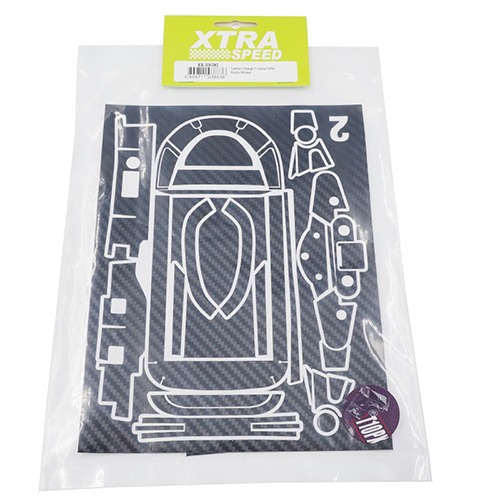 XS-59090 Xtra Speed Carbon Design Futaba 10PX Radio Sticker 조종기 카본데칼