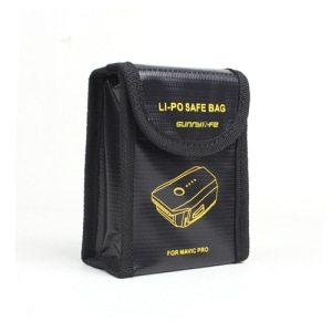 Explosion-proof Lipo Battery Safe Bag for DJI Mavic Pro Drone 방화재질 소형 리포배터리보관용 -사이즈 : 115 x 95X46mm  