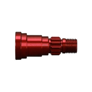 [AX7768R] Stub axle, aluminum (red-anodized) 