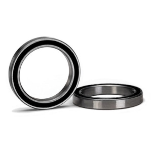 [AX5182A] Ball bearing, black rubber sealed (20x27x4mm) (2) 